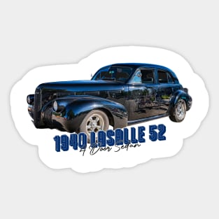 1940 LaSalle Series 52 4 Door Sedan Sticker